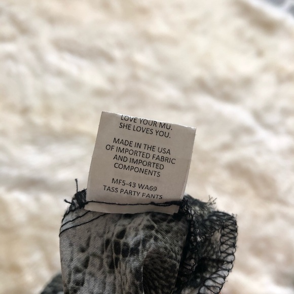 Show Me Your Mumu Tass Party Snakeprint Pants M - Picture 10 of 10